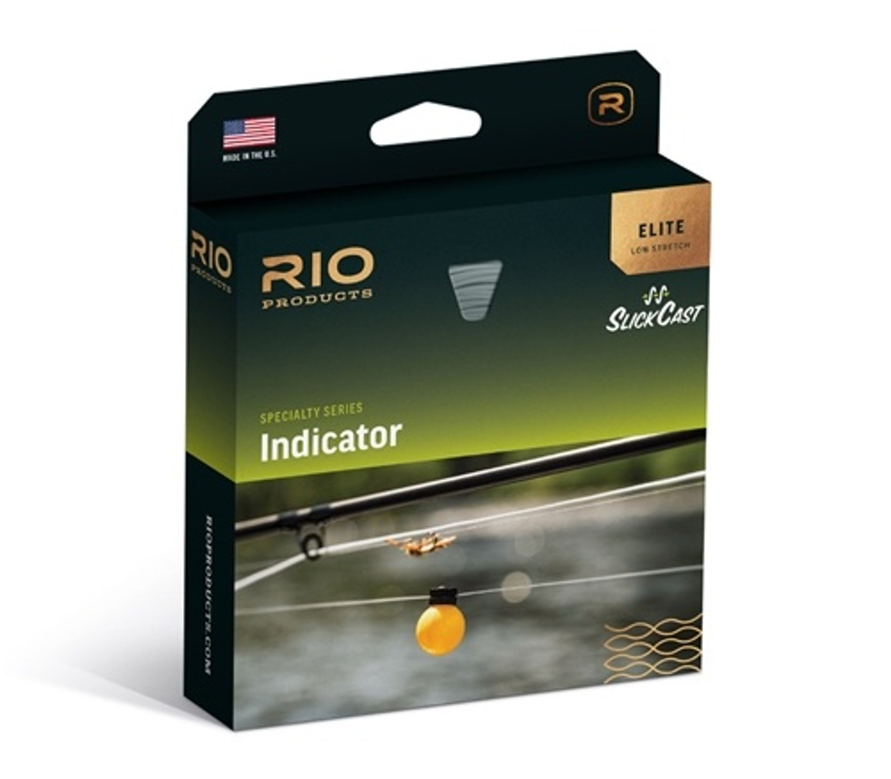 Fly Line Rio Rio Elite Gold Fly Line - WF7F - Moss/Gold/Gray