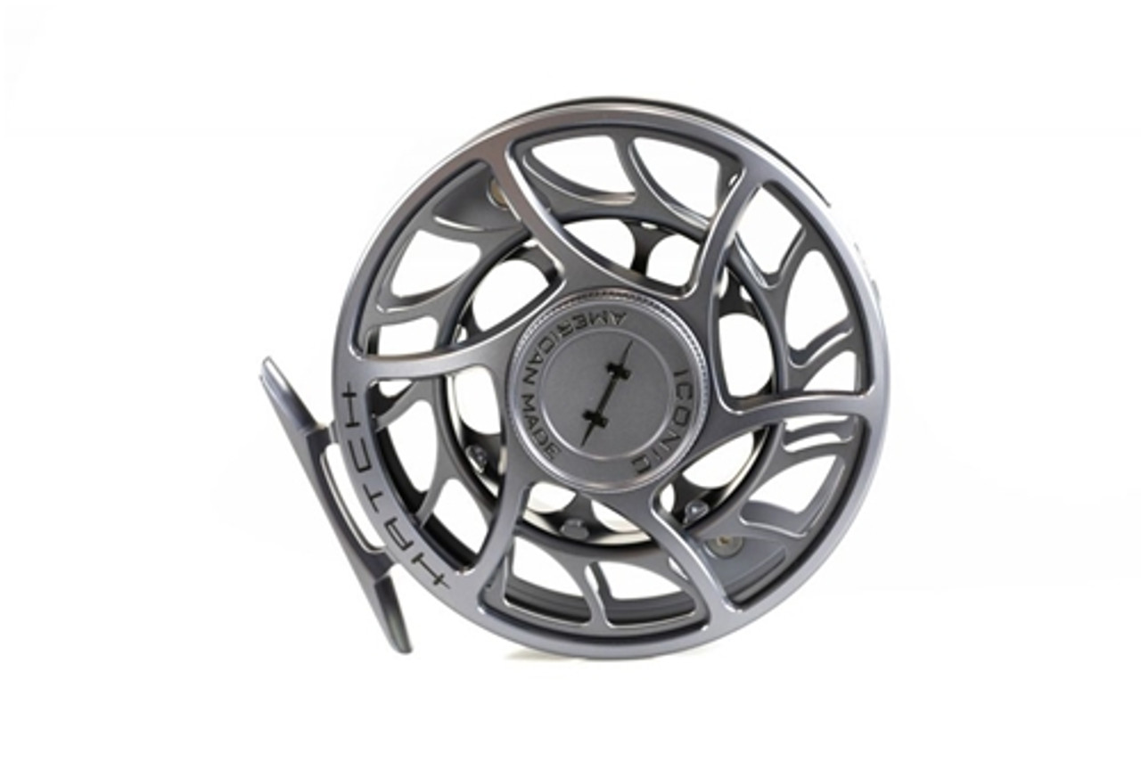 Hatch Iconic 5 Plus Fly Reel Mid Arbor / Clear/Red