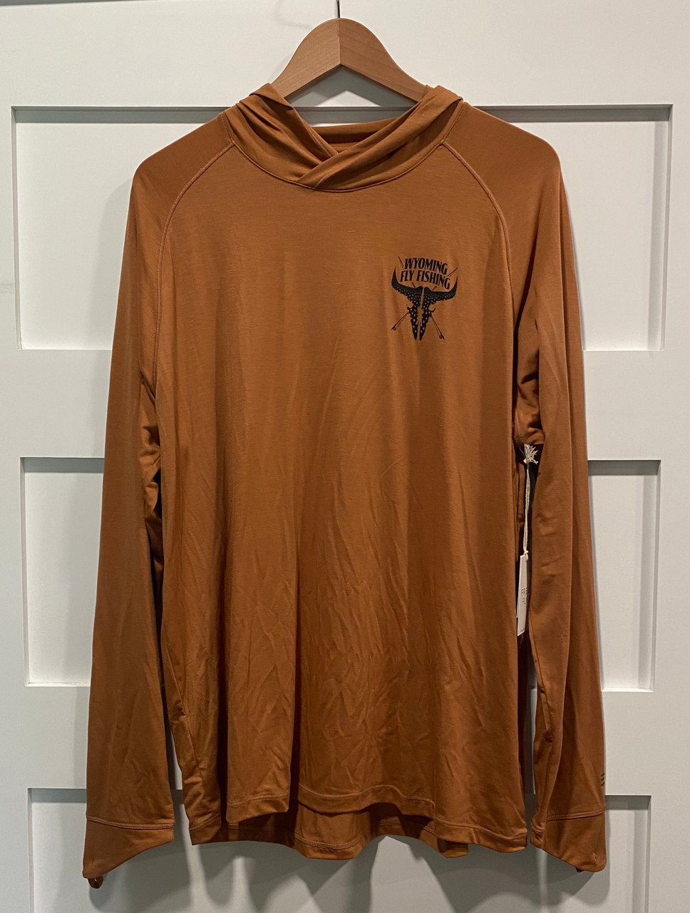 Wyoming Fly Fishing Free Fly Men's Clearwater Hoody Rust SALE