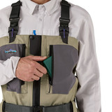 Patagonia Men's Swiftcurrent Traverse Zip Front Waders Chest pocket