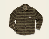 Howler Bros Allegheny Fleece Overshirt Hanko Stripe Lichen Green