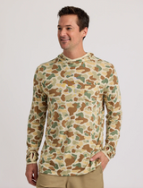 Free Fly Men's Bamboo Lightweight Hoody Vintage Camo