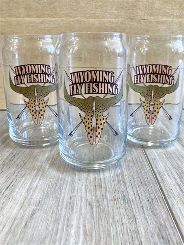 Wyoming Fly Fishing Flask and Shot Glass Set