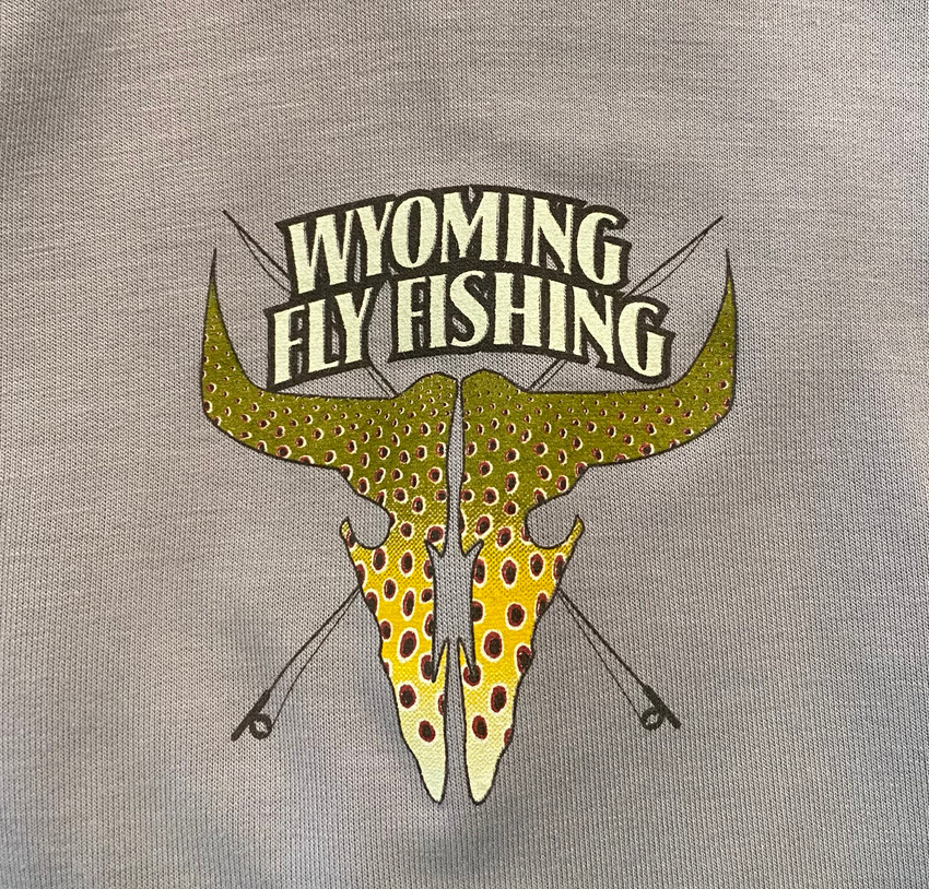 Wyoming Fly Fishing Free Fly Women's Bamboo Fleece Pullover Hoody Logo