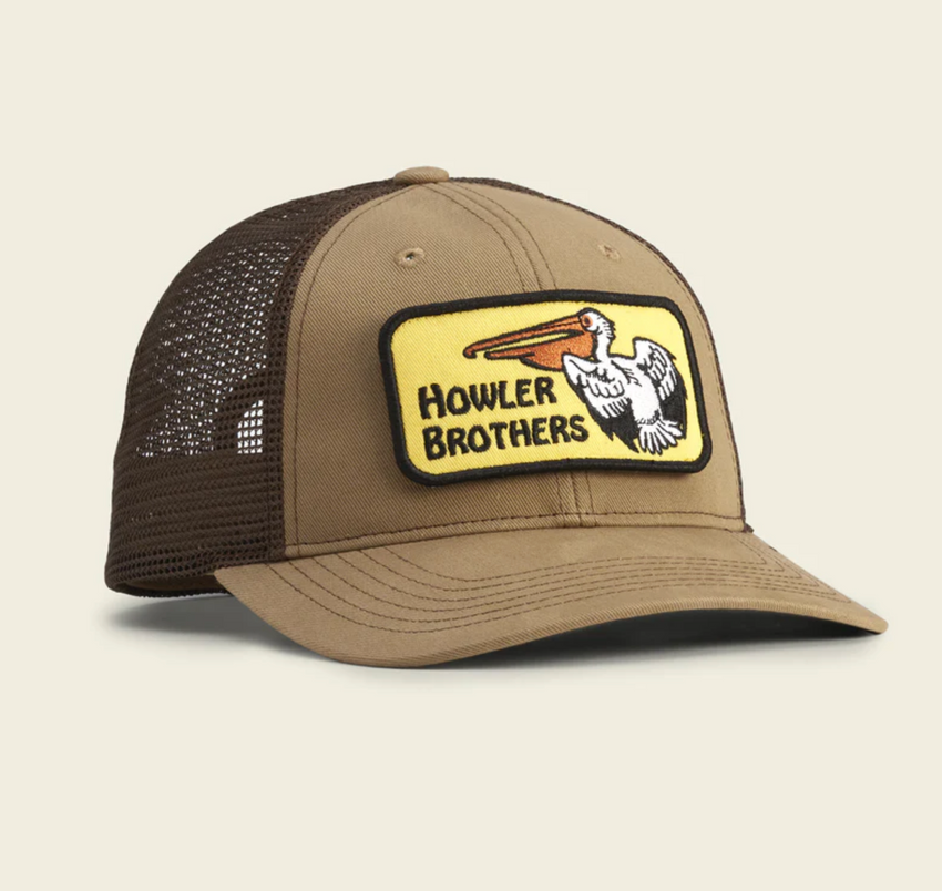 Howler Brothers Standard Hat Pelican Badge British Khaki