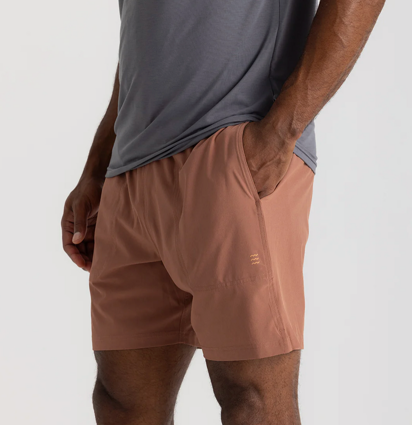 Free Fly Men's Lined Active Breeze Short 7" Baltic Amber