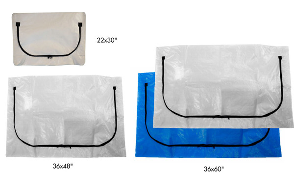 small body bags curved zippers
