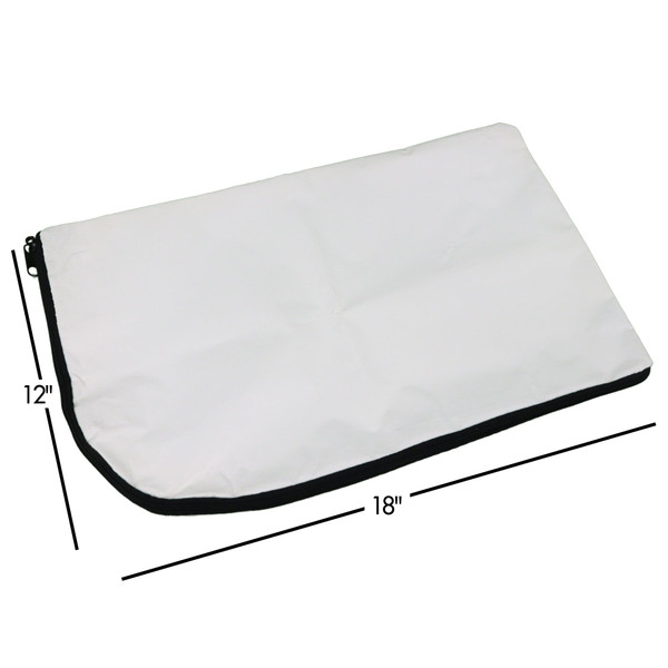 White Body Bag No Handles - Zipped - Preemie or Small Pet Size