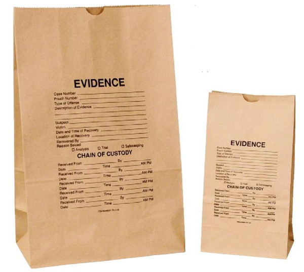 kraft paper evidence bags