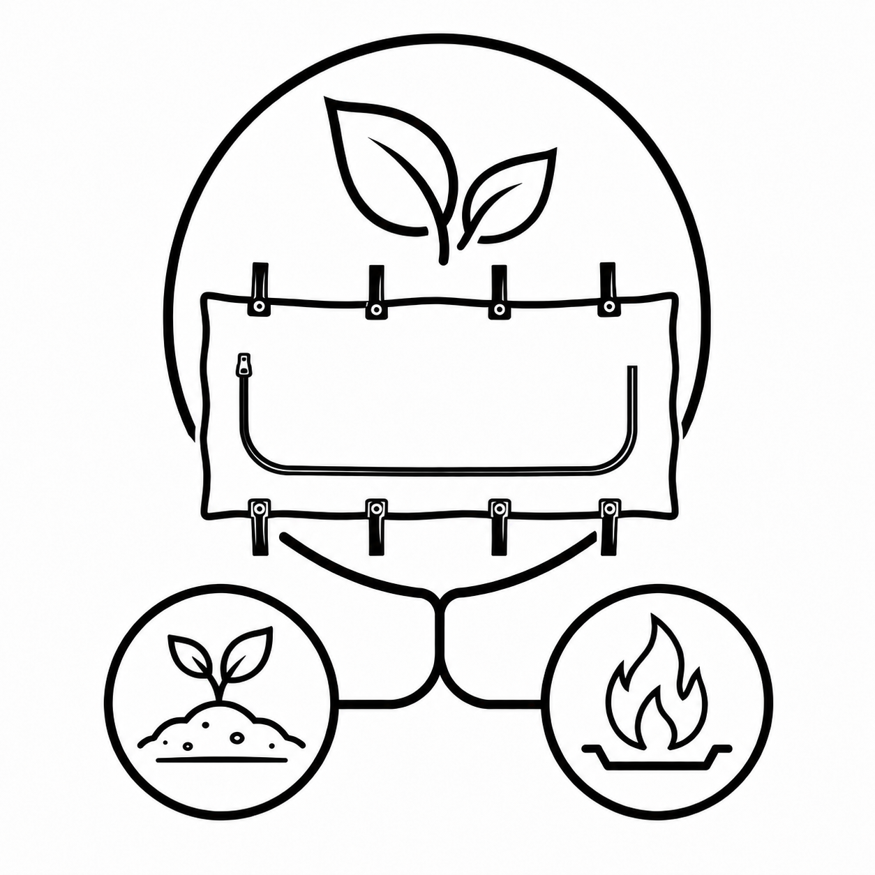 chlorine-free body bag safe for burial or cremation