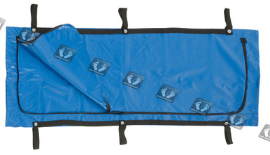 FEMA Blue Chlorine-Free Body Bag - 6 Handle - Adult Size