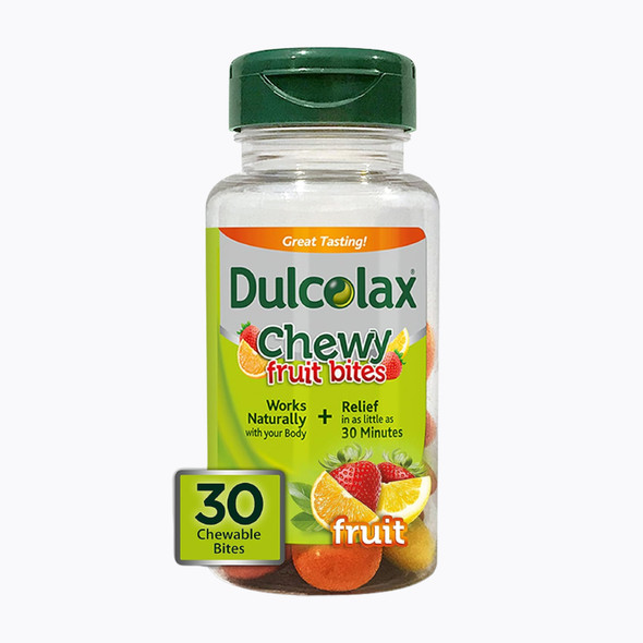 Dulcolax Chewy Fruit Bites, Saline Laxative, Assorted