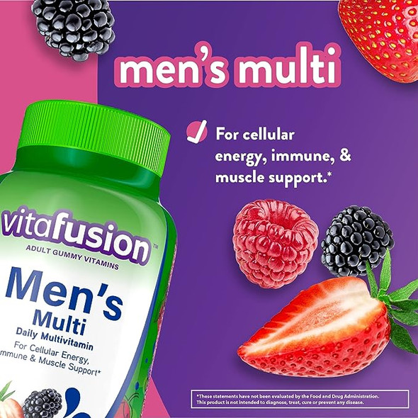 Adult Gummy Vitamins for Men, Berry Flavored Daily