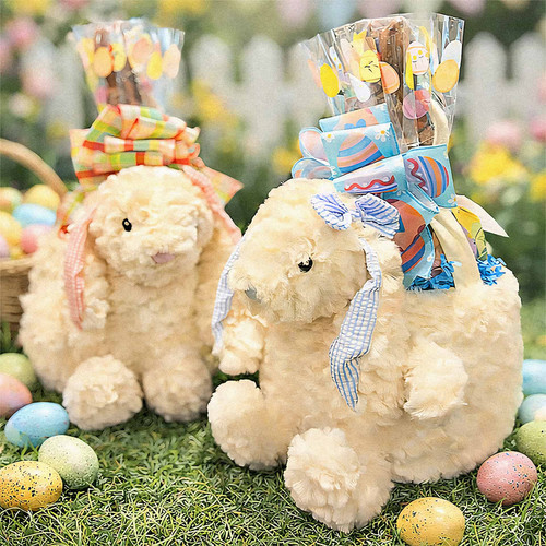 Fluffy Easter Bunny Basket
