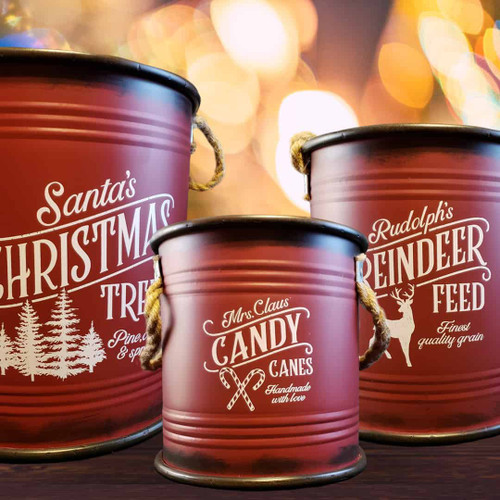 Reindeer Feed Buckets