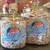Large and small Taffy jars with Soda Fountain Logo label