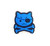 Blinx blue pirate cat eyewear charm for glasses