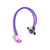 Purple Glasses strap with flower