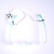 Kids glasses strap white with soccer ball