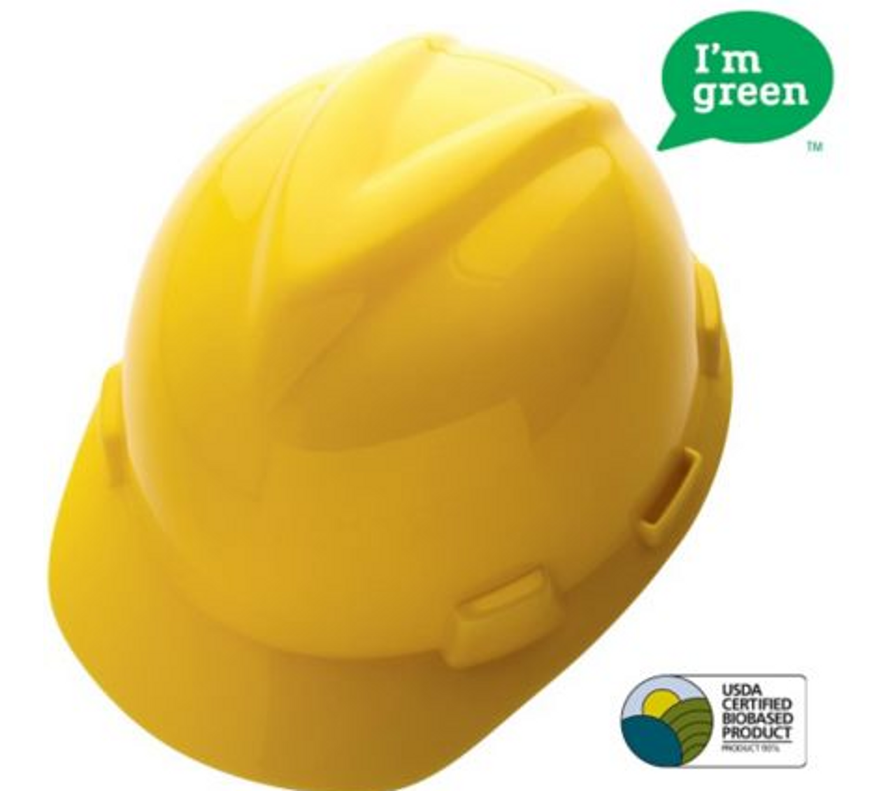 Download MSA V-Gard Green Safety Helmet - Full Brim Hat & Cap Style ...