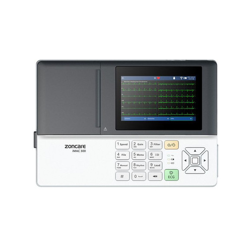 Zoncare iMac300 ECG machine, Zoncare 3-channel ECG device, Portable ECG machine for clinics, Affordable electrocardiograph for hospitals, Best 3-channel ECG machine for cardiac screening, Zoncare ECG system with thermal printer
