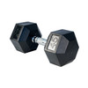 G-Fitness Rubber Encased Hex Dumbbell 45 lb (Single Piece)