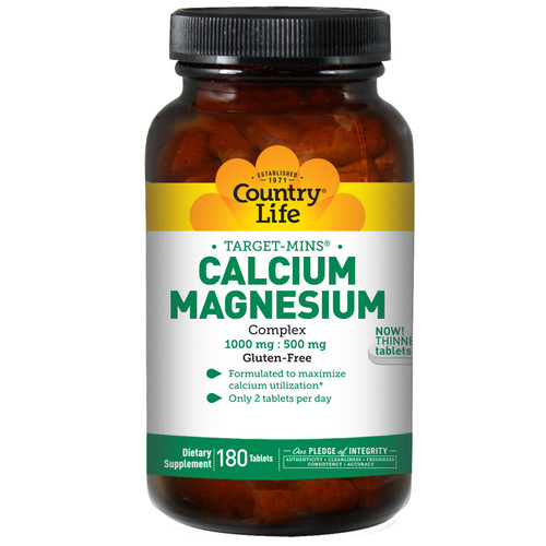 Country Life - Calcium Magnesium Complex (180 Tablets)