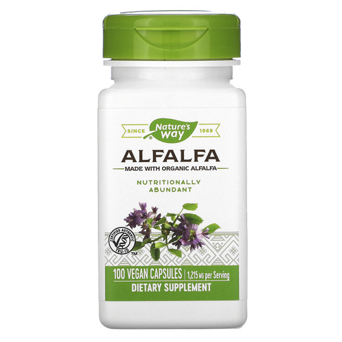 Nature's Way Alfalfa 1215 mg 100 Vegan Capsules