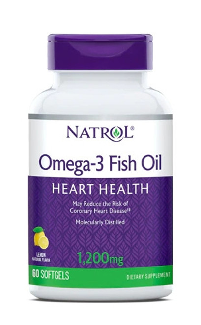 Natrol Omega-3 Fish Oil 60 softgels