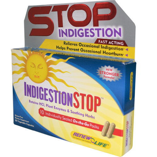 Renew Life Indigestion Stop 20 Capsules
