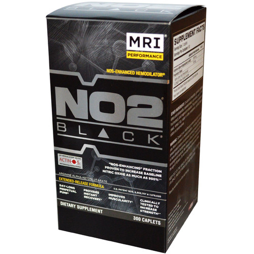 MRI NO2 Black 300 Caplets