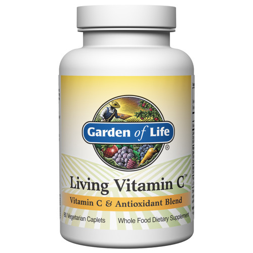 Garden of Life Living Whole Food Vitamin C 60 Vegetarian Caplets