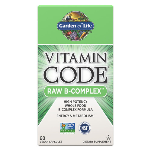 Garden of Life Vitamin Code RAW B-Complex 60 Vegan Capsules