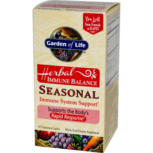 Garden of Life Immune Balance Seasoanl 60 Vegetarian Caplets