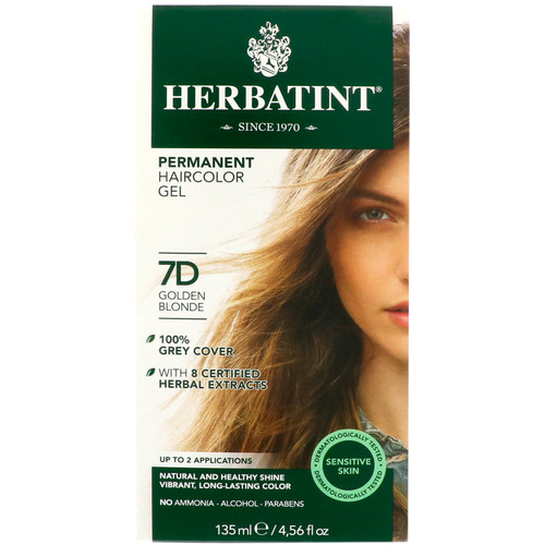 Herbatint Herbal Haircolor Gel Permanent 7D Golden Blonde