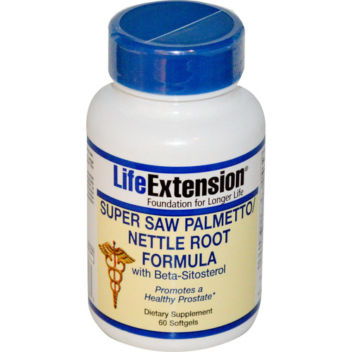 Life Extension Super Saw Palmetto Nettle Root Formula 60 Softgels