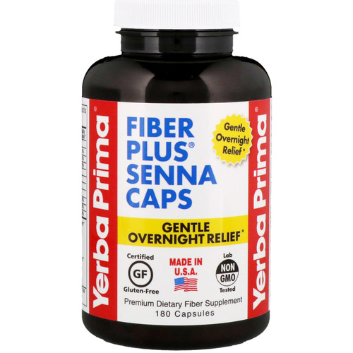 Yerba Prima Fiber Plus Senna Caps 180 Capsules