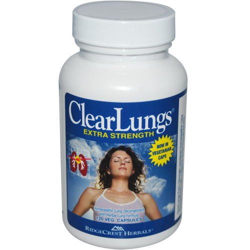 RidgeCrest Herbals ClearLungs Extra Strength 120 Vegetarian Capsules