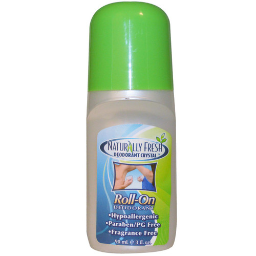 Naturally Fresh Deodorant Crystal Fragrance Free Roll On - 3 oz.