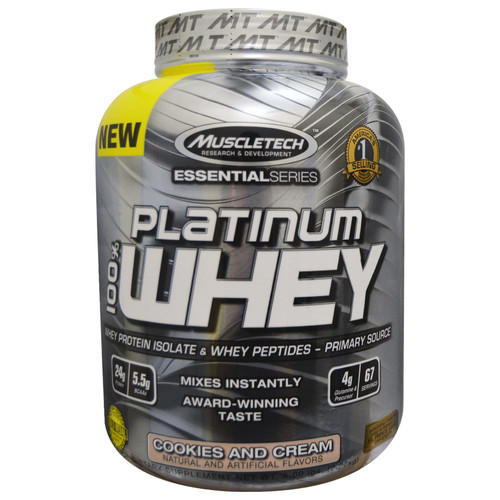 MuscleTech Platinum 100% Whey Cookies And Cream 5 lbs