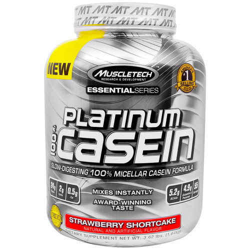 MuscleTech Platinum 100% Casein Strawberry Shortcake 3.75 lbs