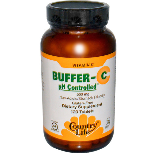 Country Life Buffer-C pH Controlled 500 mg 120 Tablets