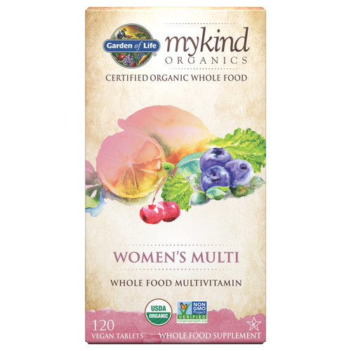 Garden of Life MyKind Organics Women's Multi 120 Vegan Tablets