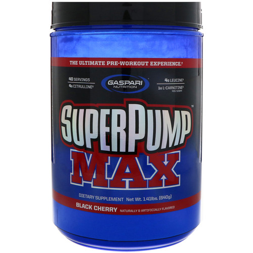 Gaspari Nutrition Superpump Max Black Cherry 1.41 lbs