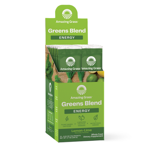 Amazing Grass - Green Superfood Energy Lemon-Lime (15 Individual Packets)