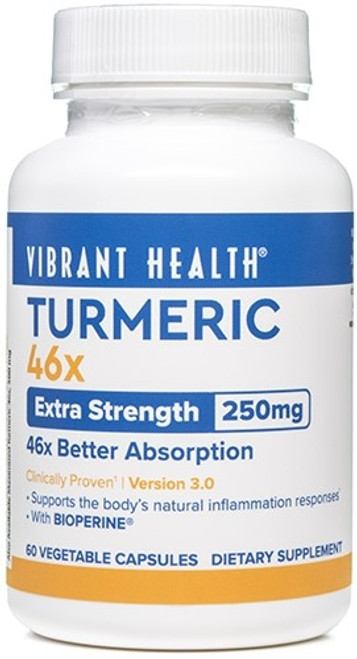 Vibrant Health Turmeric 46X Version 3.0, 60 Capsules