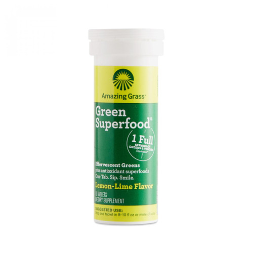 Amazing Grass Green Superfood Effervescent Tablets, Lime, Single Count