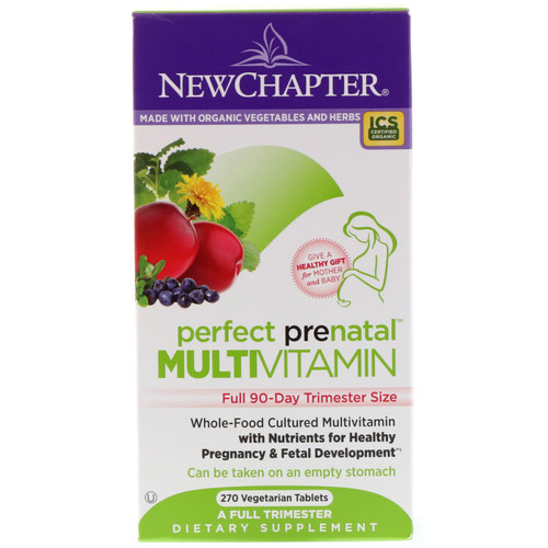 New Chapter Perfect Prenatal Trimester Multivitamin 270 Tablets