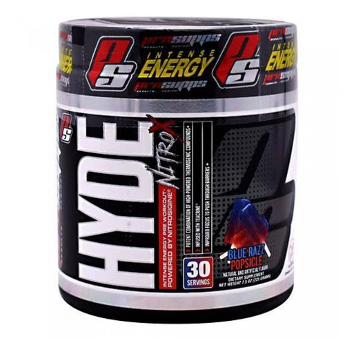 ProSupps Hyde NitroX Blue Razz Popsicle 7.9 oz 30 Servings