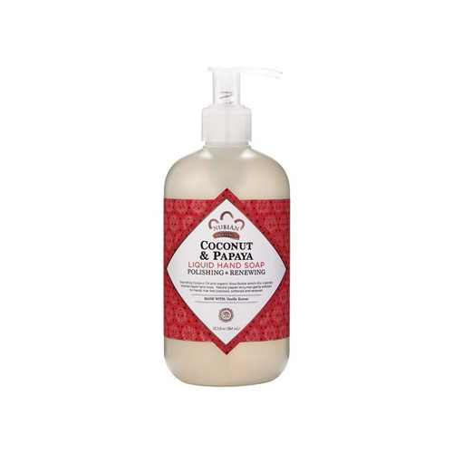 Nubian Heritage Coconut & Papaya Liquid Hand Soap 12.3 oz